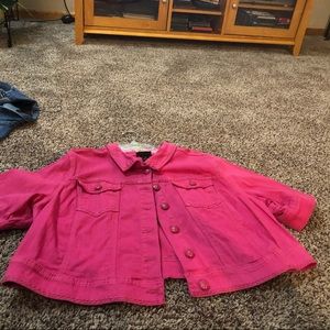 Pink jean jacket